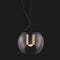 The Globe Pendant Light  option Satin Gold / Anodic Bronze