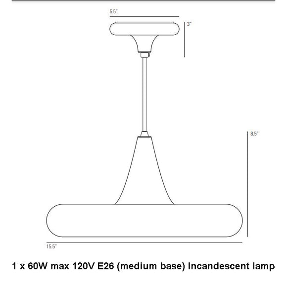 Drop Three Pendant Light