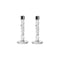 Carat Candlestick (Set of 2)  option Silver