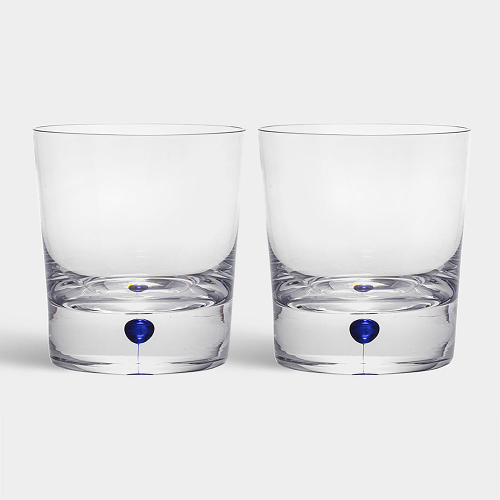 Intermezzo Blue Double Old Fashioned Glass