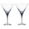 Intermezzo Blue Martini Glass  option Set of Two