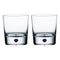Intermezzo Blue Old Fashioned Whiskey Glass  option Set of Two