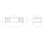 Oscar Desk with 2 Drawers