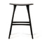 Osso Stool  option Oak Black / Varnished