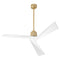 Dynamo Ceiling Fan  option Aged Brass with White
