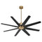 Fleet Ceiling Fan  option Aged Brass with Matte Black