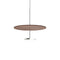 Sky Dome Pendant Light  option Polished Aluminum / Walnut