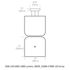 Totem Down/Up Light Pendant Light