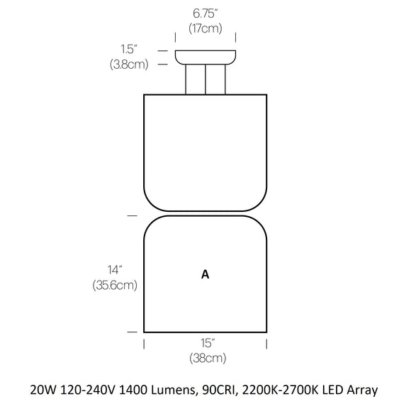 Totem Down/Up Light Pendant Light