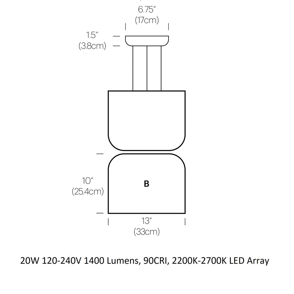 Totem Down/Up Light Pendant Light