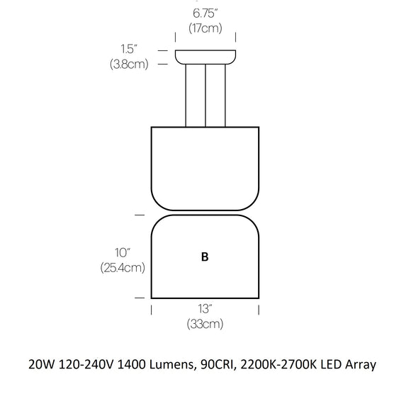 Totem Down/Up Light Pendant Light