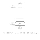 Totem Down/Up Light Pendant Light