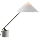 White with Opal shade VIP Swing Arm Table Lamp OPEN BOX