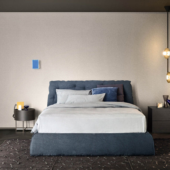 Dedalo Single Drawer Nightstand with Metal Base