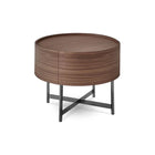 Dedalo Single Drawer Nightstand with Metal Base