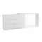 Domino Small Vanity/Desk  option White