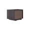 Kyoto Nightstand  option Burnt Oak / Taupy Fango