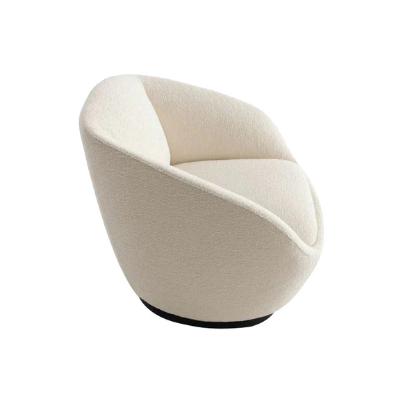 Naan Armchair with Swivel Base