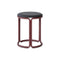Hardie Upholstered Stool  option Basque Red