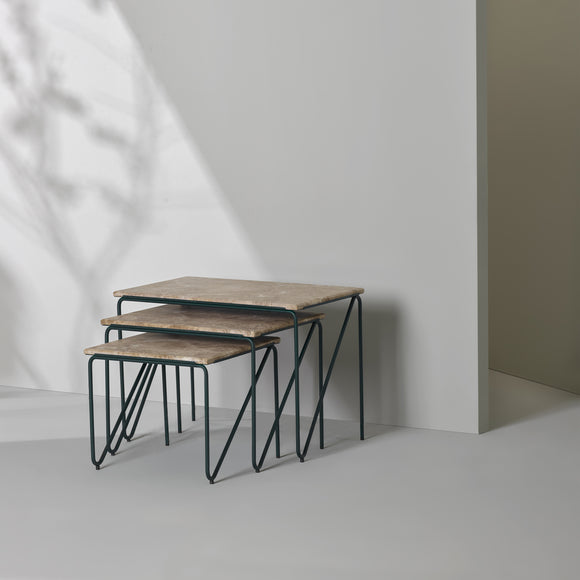Triptych Nesting Table