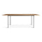 Tubby Tube Dining Table  option Oregon Pine / Anodized Aluminum