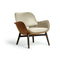 Martha Armchair  option Saddle Extra Cammello / Pelle SC 51 Panna