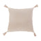 Bianca Square Throw Pillow  option Blush