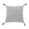 Bianca Square Throw Pillow  option Light Grey