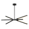 Rae LED Linear Chandelier  option Black