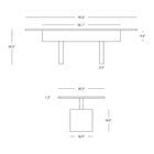 Plane Rectangle Dining Table