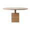 Plane Round Dining Table  option Natural Oak