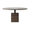 Plane Round Dining Table  option Umber Stain
