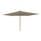 Shady Rectangle Teak Umbrella  option Cappuccino