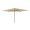 Shady Rectangle Teak Umbrella  option Mocca