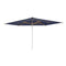 Shady Rectangle Umbrella with Teak Ribs  option Blue Uni