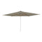 Shady Rectangle Umbrella with Teak Ribs  option Cappuccino