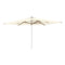 Shady Rectangle Umbrella with Teak Ribs  option Ecru