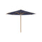 Shady Round Teak Umbrella  option Blue Uni