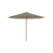 Shady Round Teak Umbrella  option Cappuccino