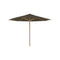 Shady Round Teak Umbrella  option Fondant
