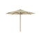 Shady Round Teak Umbrella  option Mocca