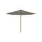 Shady Round Teak Umbrella  option Rock