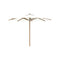 Shady Round Teak Umbrella  option White
