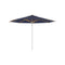 Shady Round Umbrella with Teak Ribs  option Blue Uni