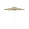 Shady Round Umbrella with Teak Ribs  option Mocca