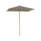 Shady Slim Square Teak Umbrella  option Cappuccino