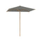 Shady Slim Square Teak Umbrella  option Rock