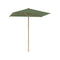 Shady Slim Square Teak Umbrella  option Sage Linen