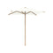 Shady Slim Square Teak Umbrella  option White