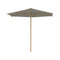 Shady Slim Round Teak Umbrella  option Cappuccino